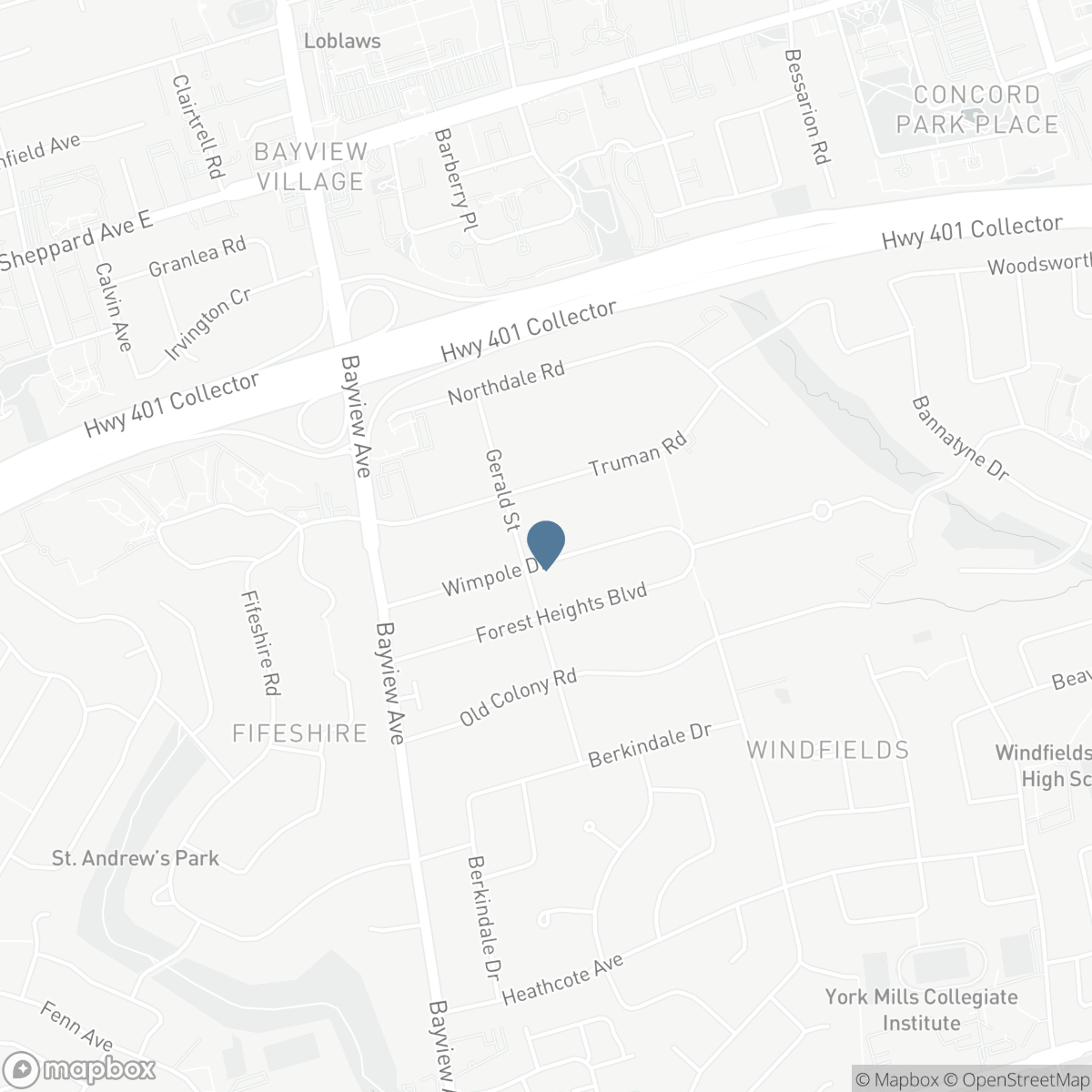 46 WIMPOLE DRIVE, Toronto, Ontario M2L 2L3